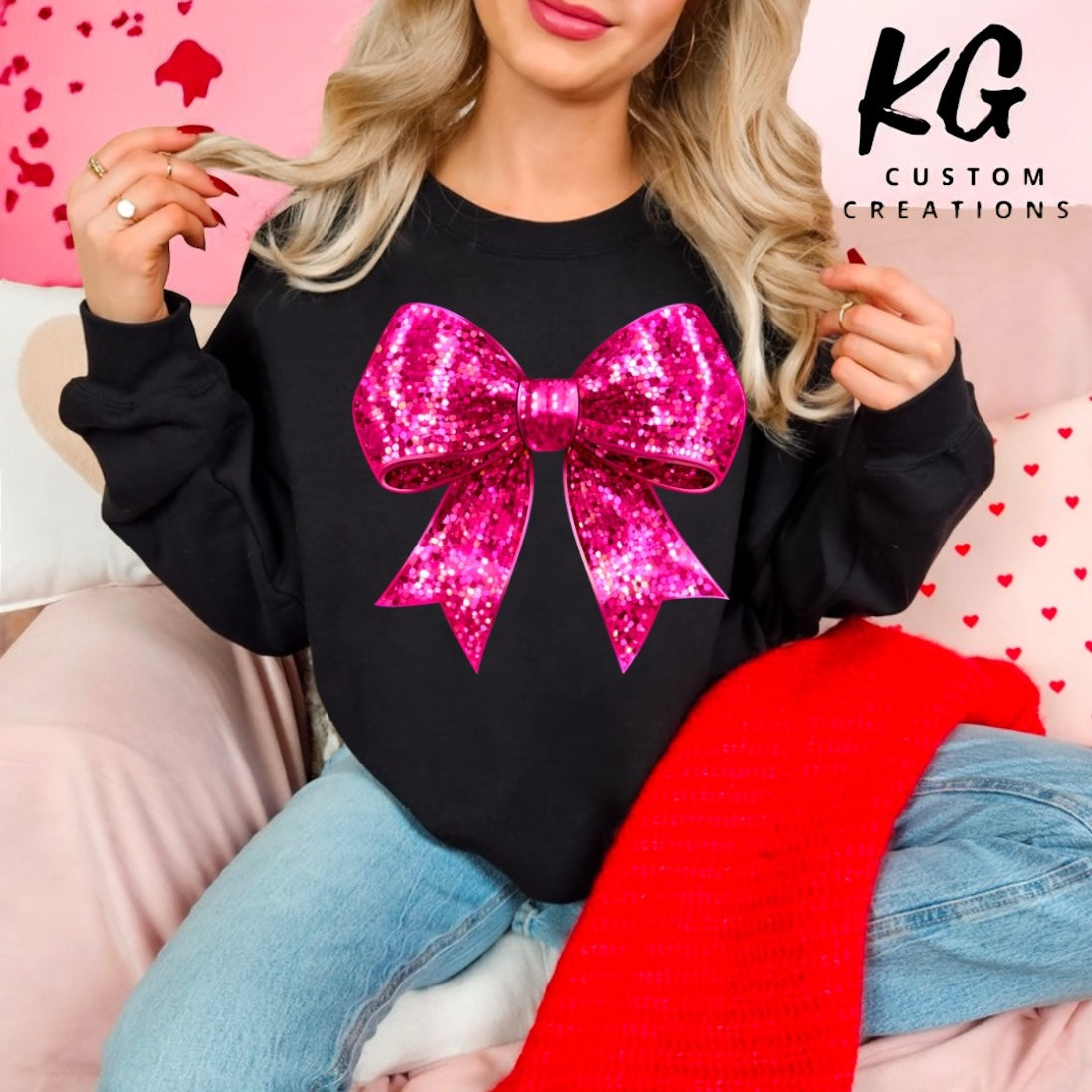 Pink Bow Sweater