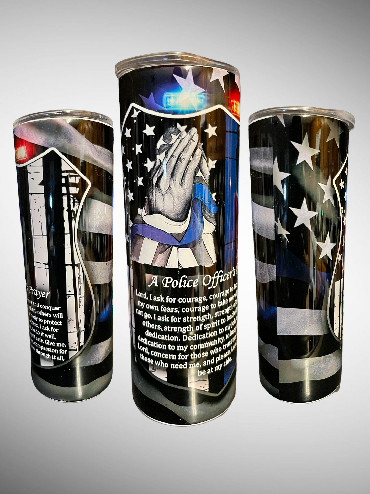 Police Officer Prayer Tumbler