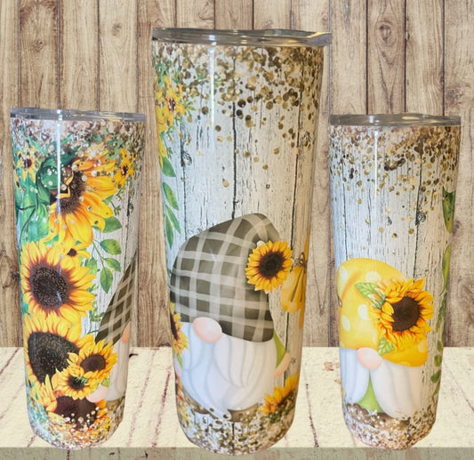 Sunflowers and Knomes Tumbler